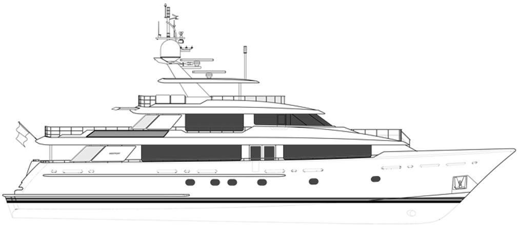 yacht technical drawings